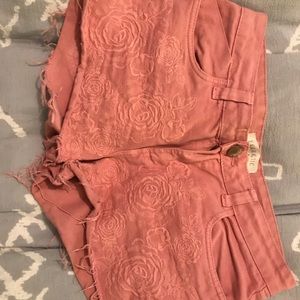 Pink Floral shorts